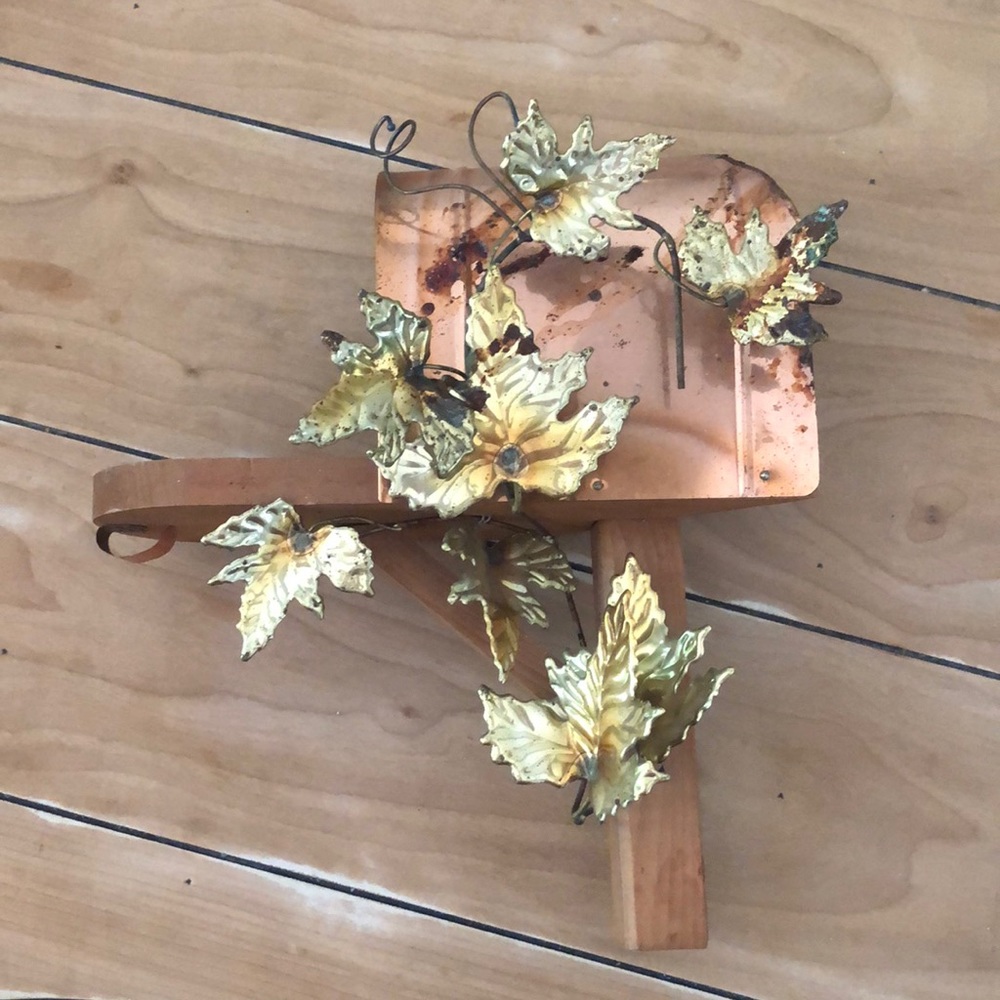 Vintage Home Interior Wood Mailbox